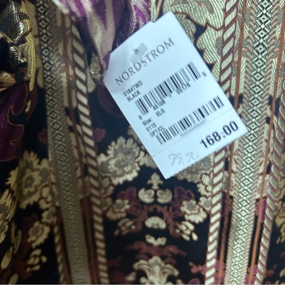 Citron Santa Monica jacket size XL long sleeved Asian inspired print oversized - Picture 3 of 6